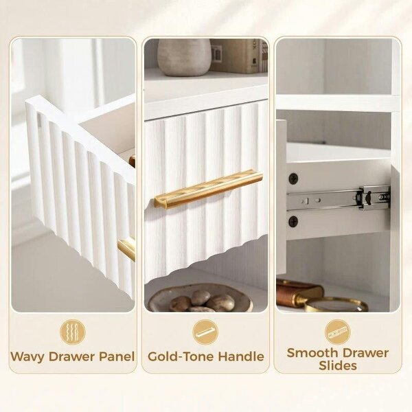 Bookcase Narrow Tall Space-Saving Bookshelf Drawer Open Shelves 60 x 24 x 182 cm White