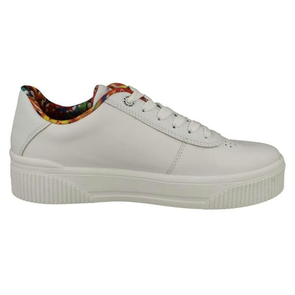 Rieker Ladies Revolution By Rieker Lace Up Platform Trainers W0702