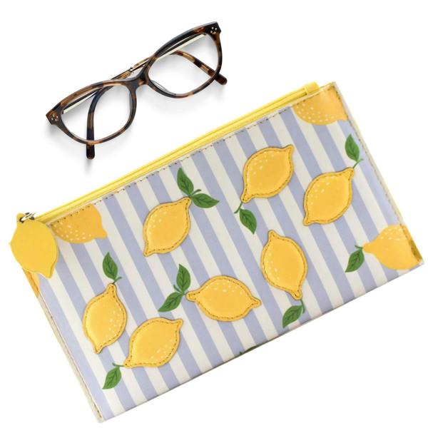 Mala Leather Sorrento Lemon Leather Glasses Case