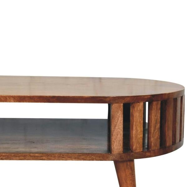 Artisan Furniture Solid Wood Honey Caramel Ariella Coffee Table