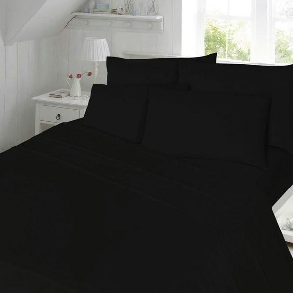 HomeSpace Direct T180 Percale Duvet Cover Set Bedding