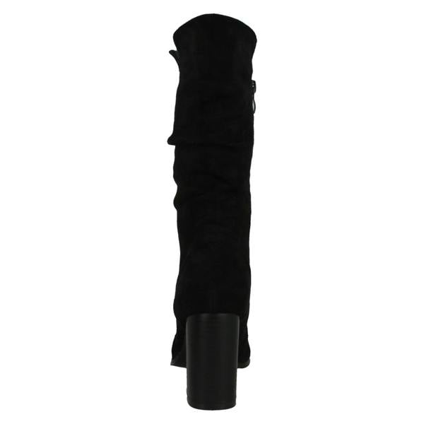 Spot On Ladies Spot On High Heel Rouched Leg Boots F51218