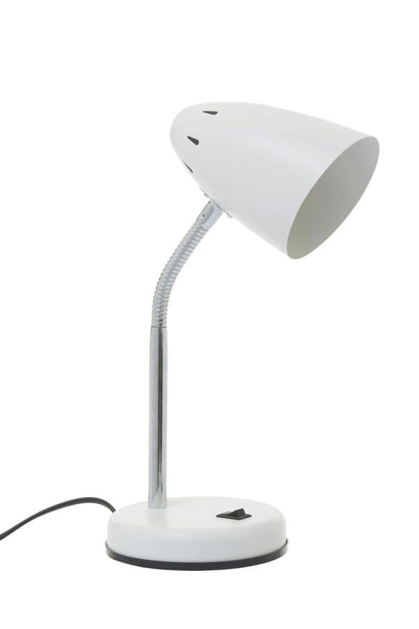 Maison by Premier Flexi Matte White Desk Lamp