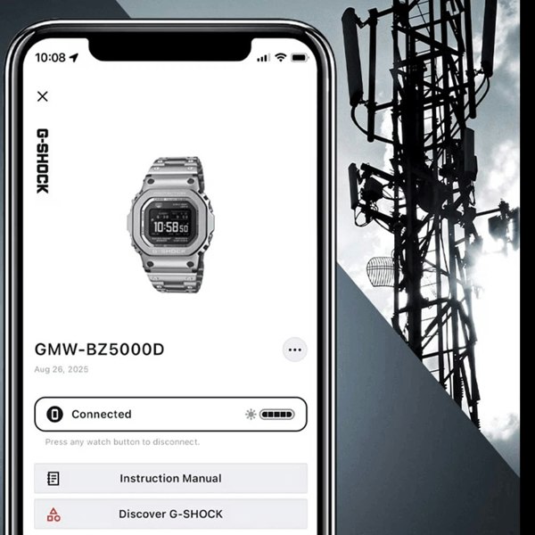 Casio Mens G-Shock Full Metal Origin 5000 Series Silver Digital Solar Bracelet Watch GMW-BZ5000D-1ER