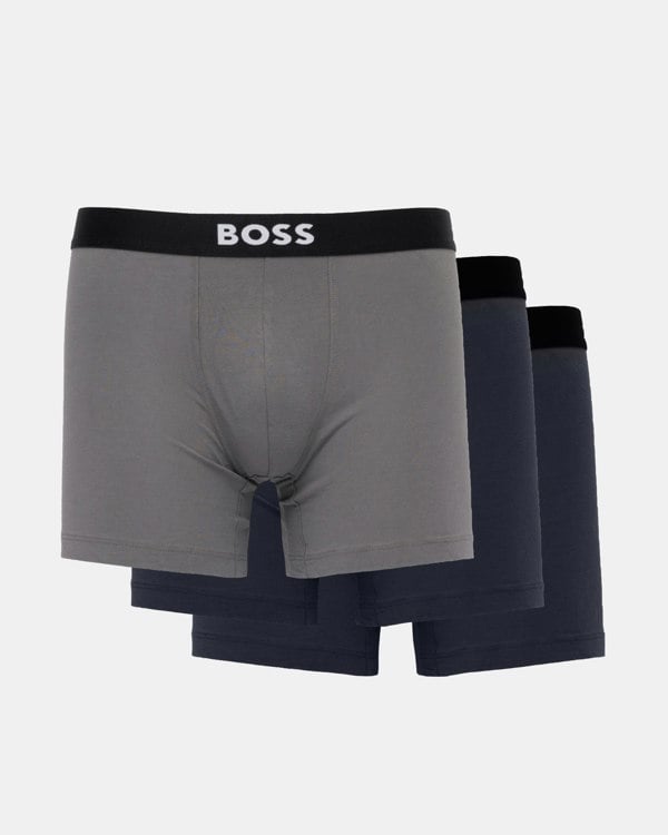 BOSS Orange 3 Pack Stretch Cotton Boxer Briefs - Open Miscellaneous 988 3 pack