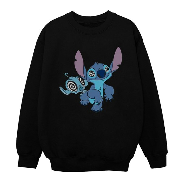 Disney Girls Lilo And Stitch Hypnotized Sweatshirt - Black