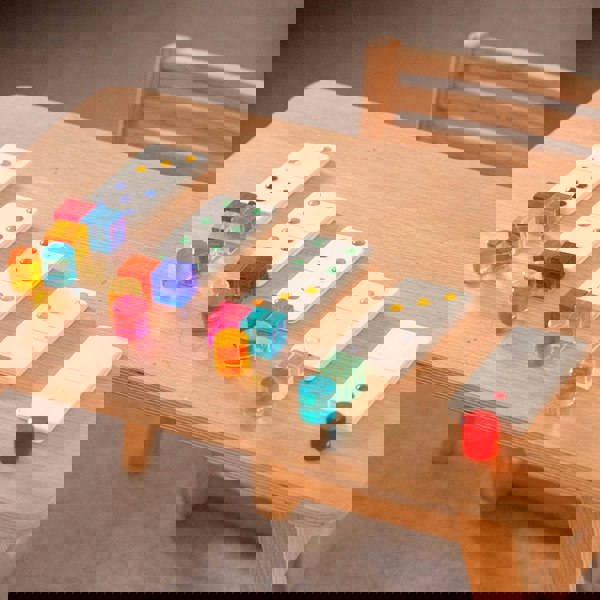 tickit Wooden Jewel Dominoes