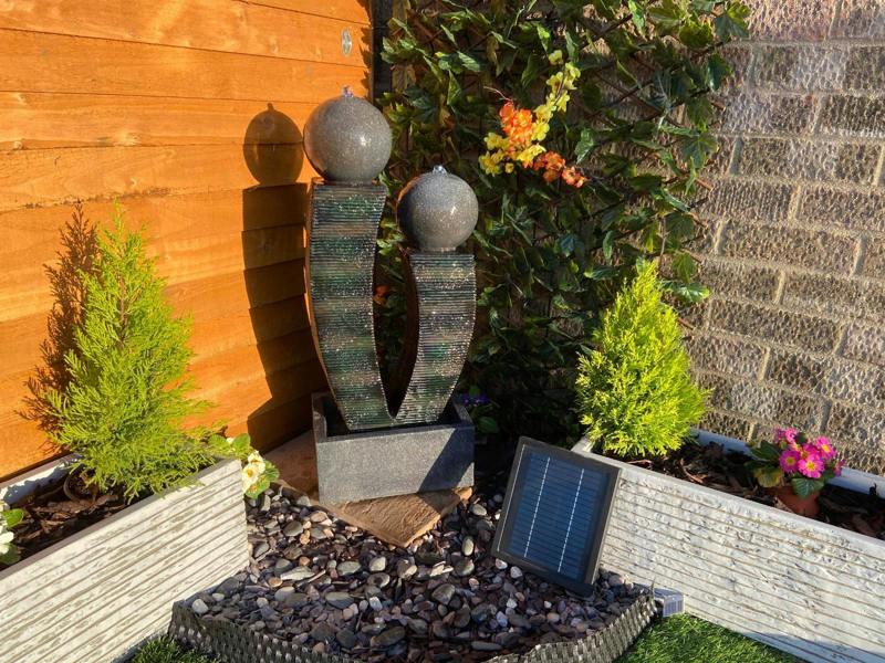 Tranquillity Water Features Compact Friendship Modern Solar Water Feature