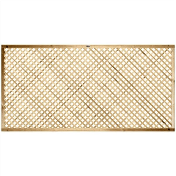 Premier Garden Supplies Privacy Elite Diamond Fence Panel Topper 6ft x 1-4ft Garden Trellis, Decorative Modern Lattice, Wall-Mount, Treated - Wood - 3, 4 or 5 - 5 Pack Height: 3ft x Width: 6ft (182.8cm) x 5 Pack