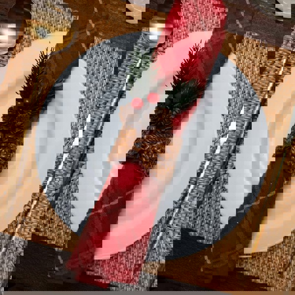 Coastal villa Homeware Shell Coastal Wicker Napkin Rings In 4 Colours