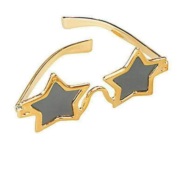 Bristol Novelty Star Shaped Glasses - Gold - 
