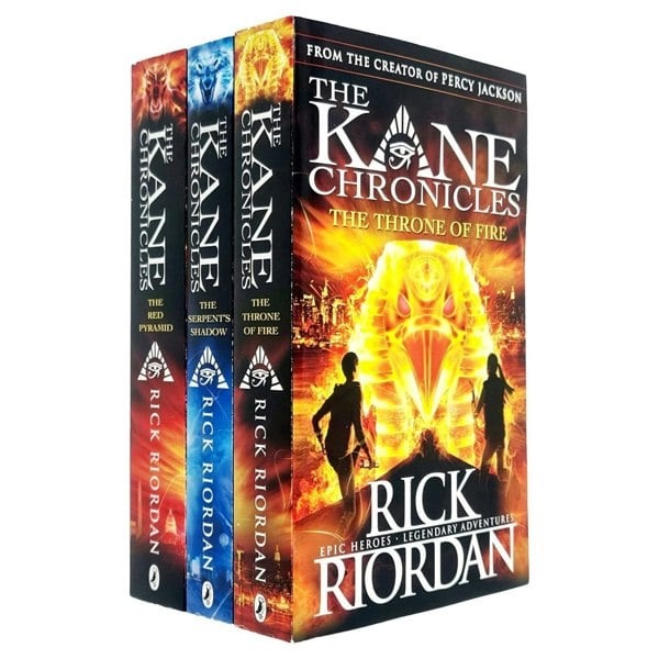 Puffin The Kane Chronicles Collection Rick Riordan 3 Books Set Red Pyramid,Throne Fire