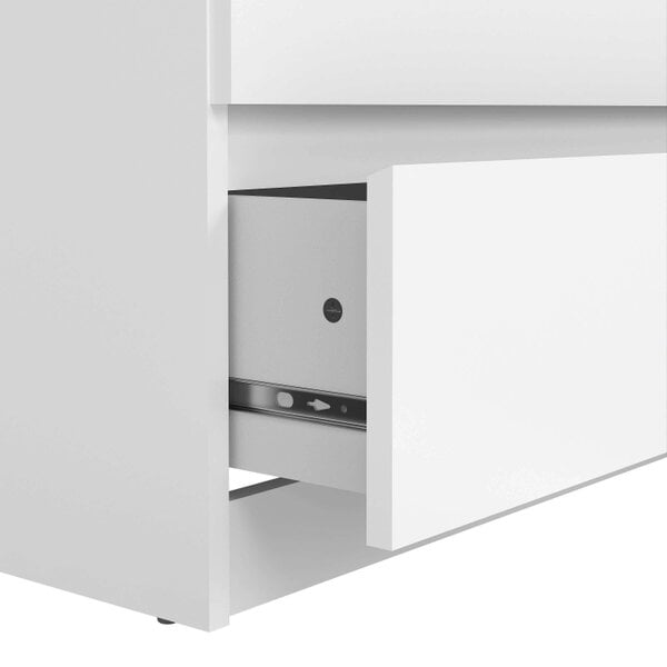 Wyld Haus Budapest White Wooden Wide Chest 6 Drawers