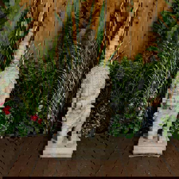 Stone Cast Japanese Samurai Garden Ornament 