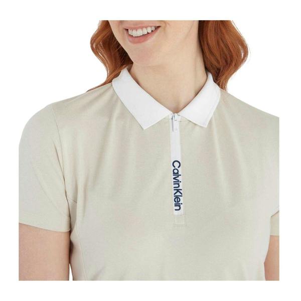 Calvin Klein Womens/Ladies Regular Polo Shirt - Birch - 