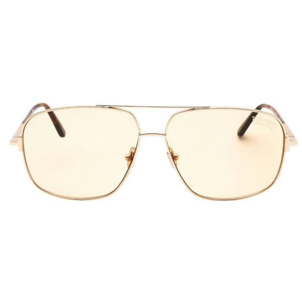 Tom Ford FT1096 Tex 28E shiny rose gold / brown Sunglasses Male 62X13X140 One Size