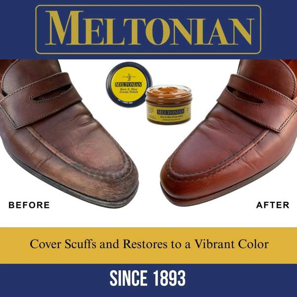 Meltonian Boot and Shoe Cream Polish - Conditioning and Colour Restoration 50ml