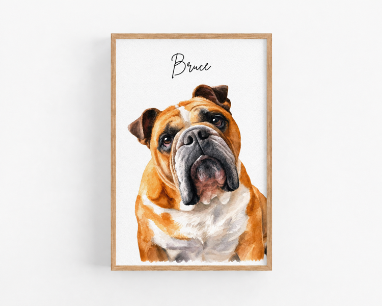 Personalised Dog Painting From Photo