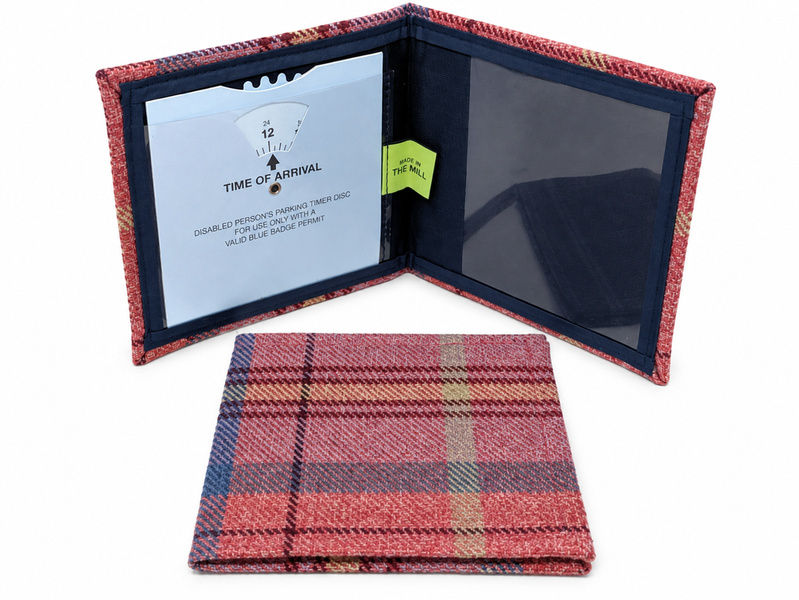Made in the Mill Blue Badge Permit Holder - Bichon Tweed