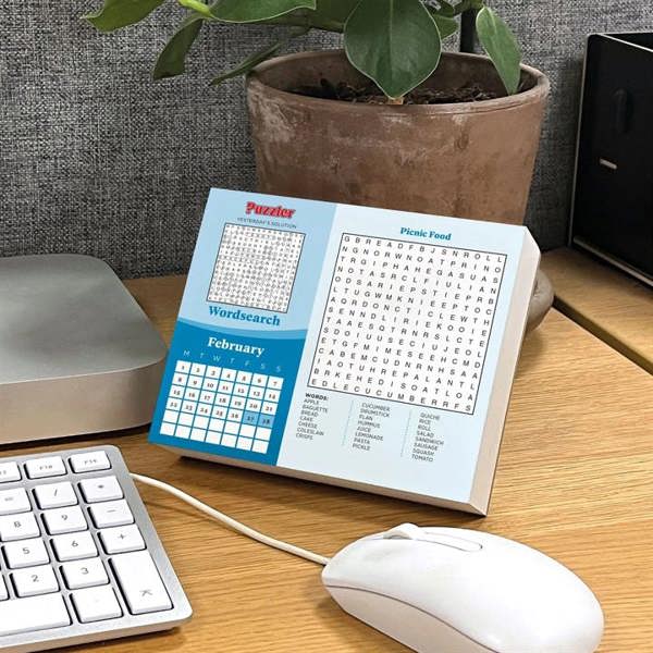 Wordsearch, Puzzler Desk Calendar 2027, Desk Calendars, Day To View, Entertainment, Gift