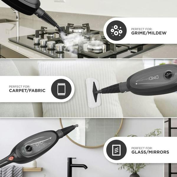 DMD Collective Steam Mop Cleaner 1300W with Handheld Steamer & Multi-Surface Attachments
