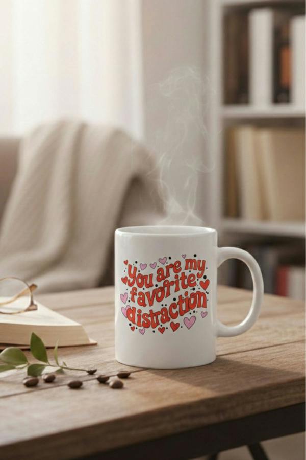 Dyzi You Are My Favorite Distraction Mug Valentine’s Day Gift