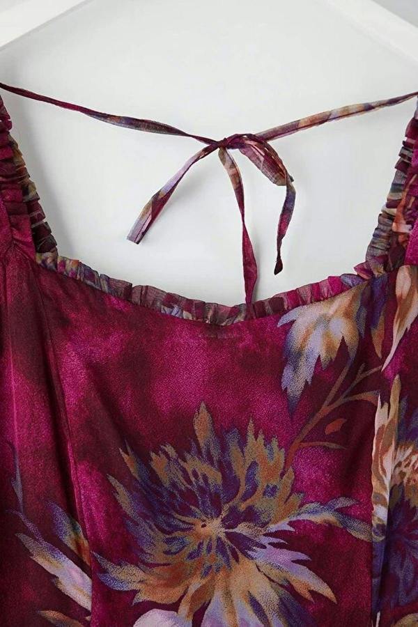 WOVCOR Chiffon Mini Woven Plus Size Dress