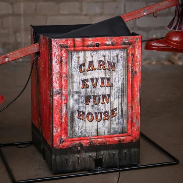 Samuel Alexander 91cm Tall See Saw Clowns Animated Halloween Decoration Prop with Red Glowing Eyes