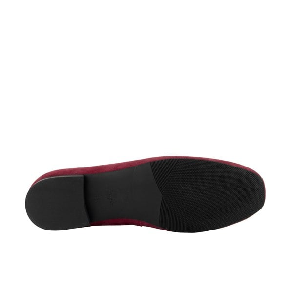 Embassy London Skyline - Burgundy - Women's Suede Lace Up Ballet Pump