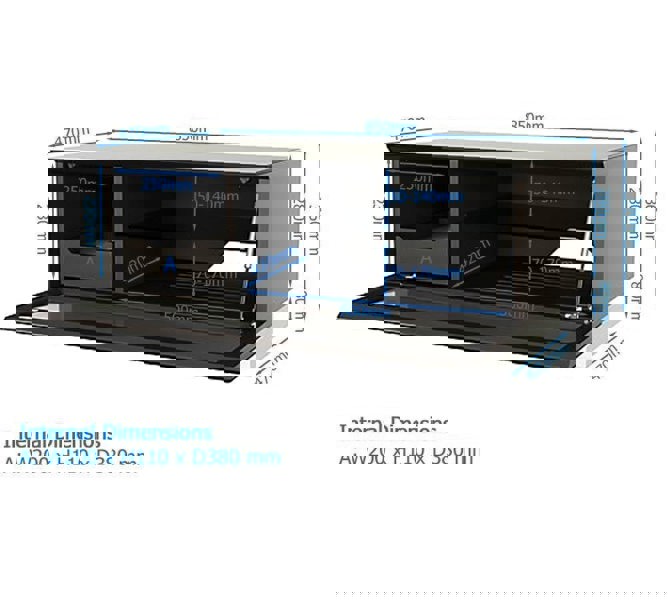 Dorel Home Alphason TV-Stand with 1 Flap White - 850mm