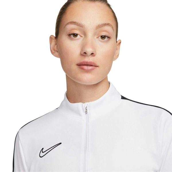 Nike Womens/Ladies Performance Zip Neck Training Sweatshirt - White/Black - 