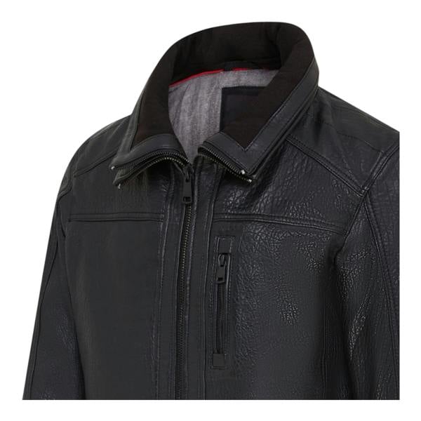 Infinity Leather Mens Warm Mid-Length Leather Biker Coat - Sikander