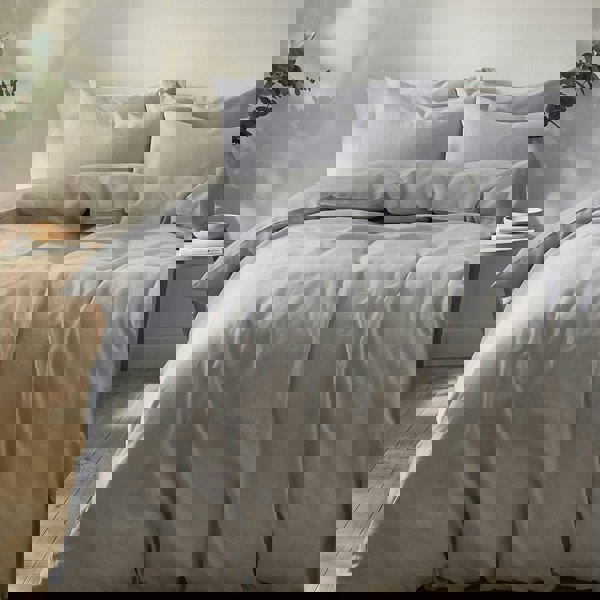 Martex Touch of Linen Duvet Cover Set (includes 2 pillowcases 1 for Single)