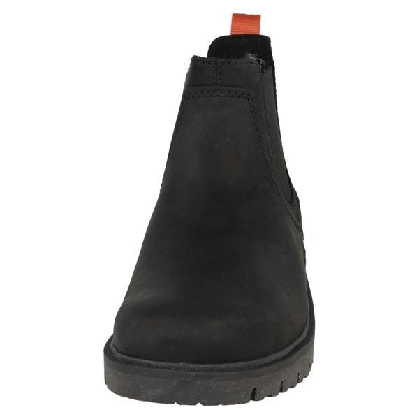 Clarks Mens Clarks Leather Smart Chelsea Boot Rossdale Top