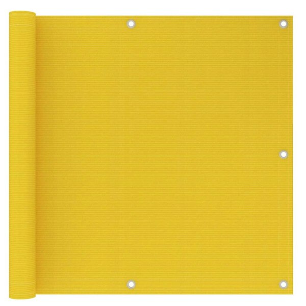 Berkfield Balcony Screen Yellow 90x500 cm HDPE