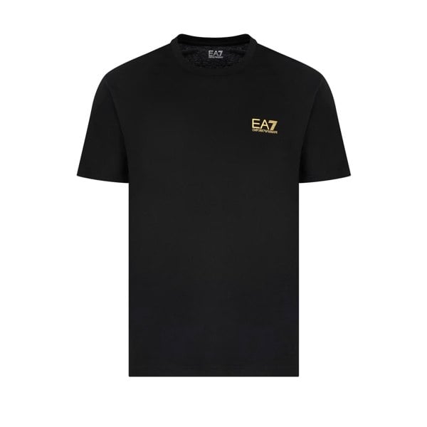 Emporio Armani EA7 EA7 Emporio Armani Pima Cotton Identity T-Shirt Black/Gold