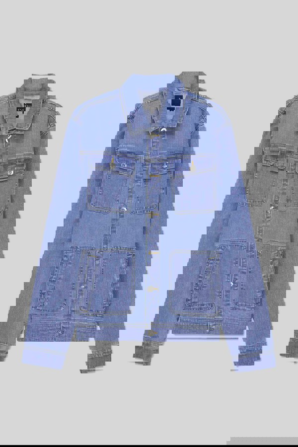 ENORSIA Mens Classic Blue Denim Jacket