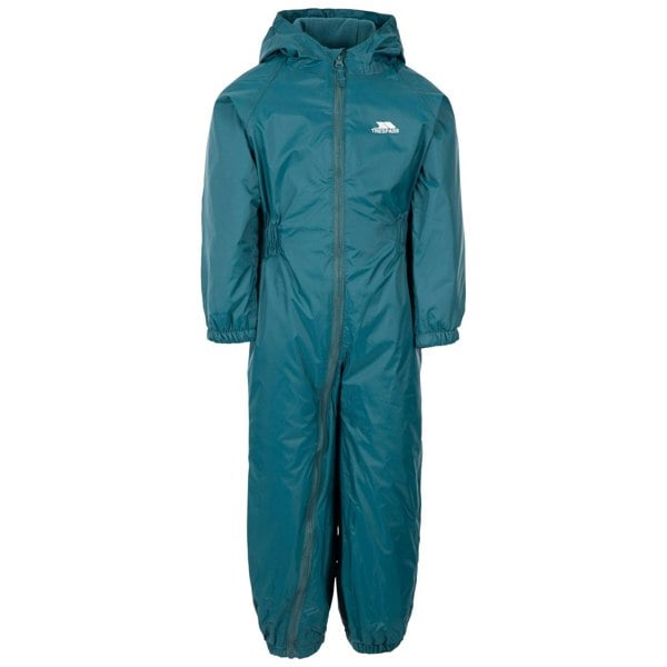 Trespass Kids Unisex Dripdrop Padded Waterproof Rain Suit - Teal