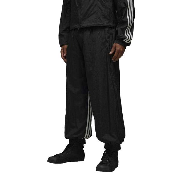 Y-3 Mens Nylon 3 Stripes Jogging Bottoms - Black - 