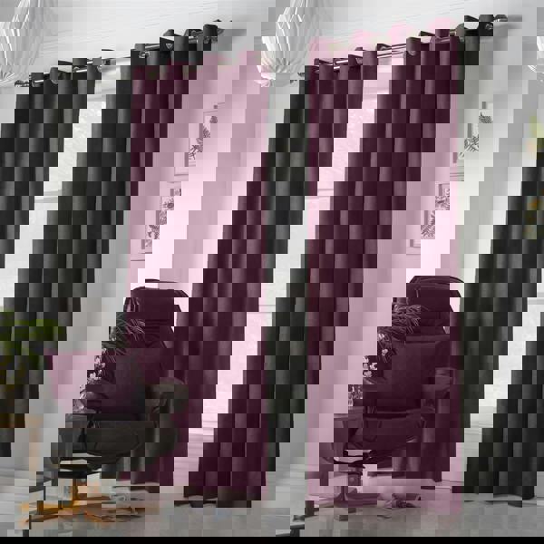 Luxury Living Velvet Chenille Ring Top Curtains