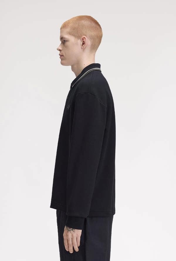 Fred Perry Tipped Collared Sweatshirt
