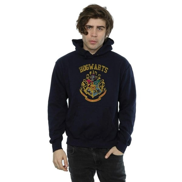 Harry Potter Mens Hogwarts Varsity Hoodie - Navy Blue