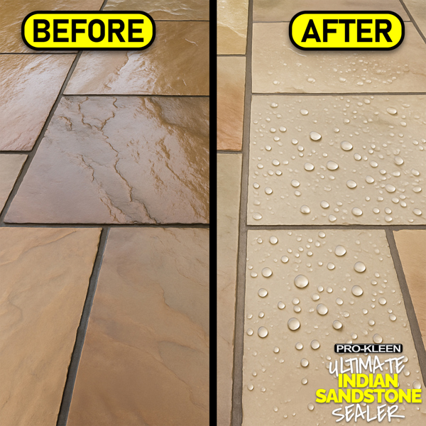 ProKleen Pro-Kleen Ultimate Indian Sandstone Sealer 10L - Protects Against Weathering, Stains, Oil & Grease