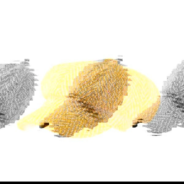 Donegal Herringbone Baker Boy Cap in Yellow | Heritage Traditions