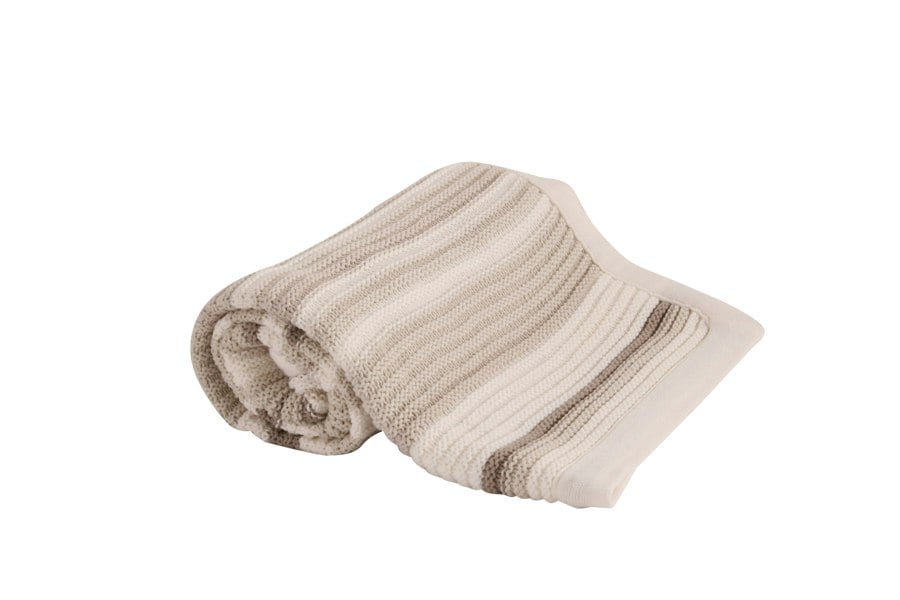 My Little World Chunky Knit Baby Blanket - Cream - 70cm x 90cm