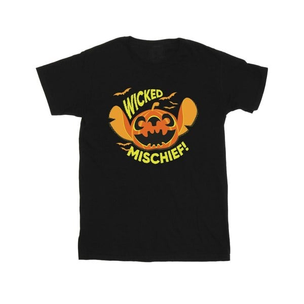 Disney Mens Lilo And Stitch Wicked Mischief T-Shirt - Black