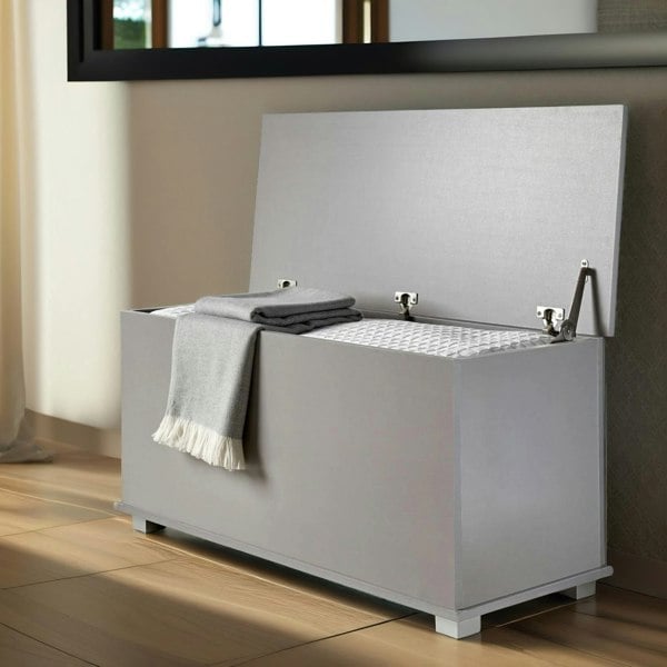 Rafaelo Mobilia Wooden Storage Box Grey