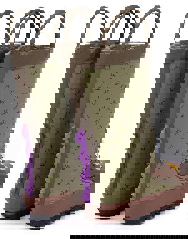 Gruffalo & Friends Unisex Kids Brown Novelty Face Wellington Boots with Handles