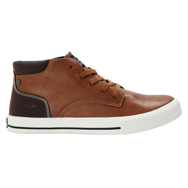 Original Penguin Mens Miles Trainers - Brown - 