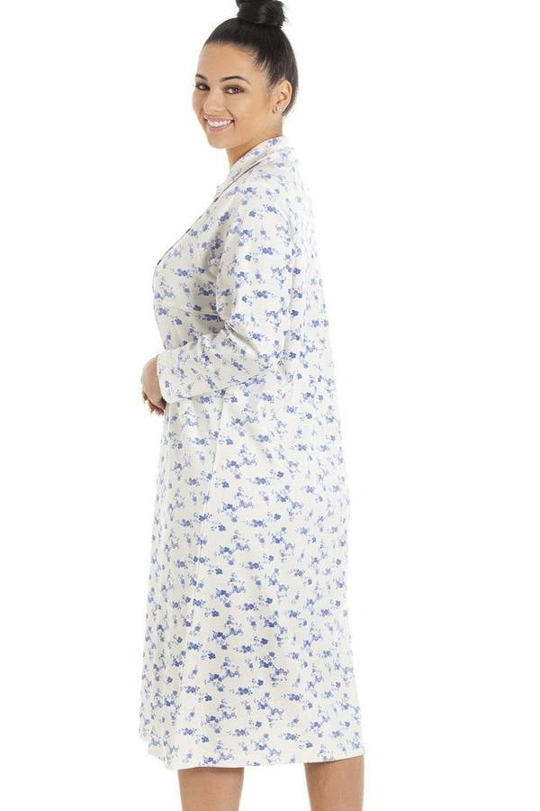 Womens Heavyweight Long Sleeve 100% Cotton Jersey Nightdress